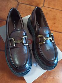 mocassini neri donna platform 39