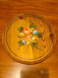 vassoio tirolese in legno della valle di fassa