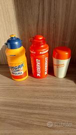 3 borracce in plastica/shaker vintage pubblicitari