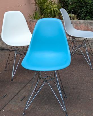 Vitra Eames Plastic Side Chair DSR - set di 3