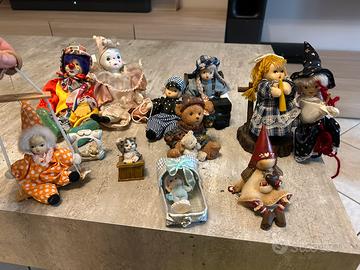 Stock bambole, pierrot, pagliacci in porcellana