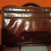 Valigetta in pelle marrone Gianni Conti