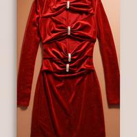 Abito Mini Rosso Scintillante