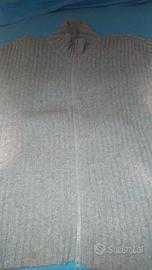 Maglione con zip Nuvolari Roma grigio