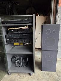 impianto stereo giradischi