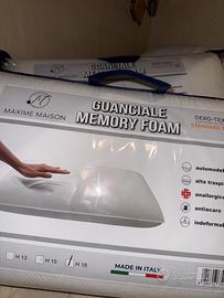 Coppia cuscini memory foam altezza 18 cm