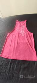 Canotta sportiva Adidas donna rosa