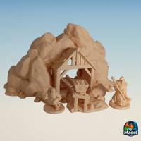 Miniera 3D Fantasy Tabletop 28–32mm con Entrata