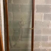 Porta finestra con doppio vetro