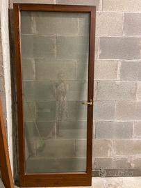 Porta finestra con doppio vetro