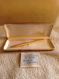 PENNA  A  SFERA  MONTEGRAPPA  LAMINATA ORO (1970')