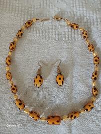 Set Collana+Orecchini La Murrina vetro Murano
