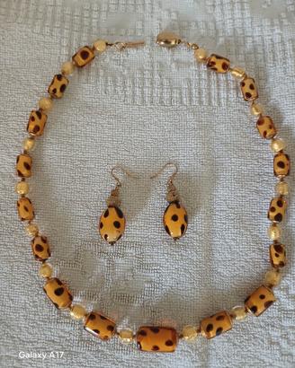 Set Collana+Orecchini La Murrina vetro Murano