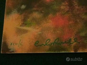 Serigrafia Corsa di Cavalli di Carlo Roselli