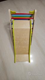 scivolo in legno per bambini