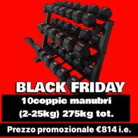 manubri gommati esagonali GATEPRO black friday