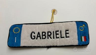 Idee Personalizzate "GABRIELE" – Targa Auto