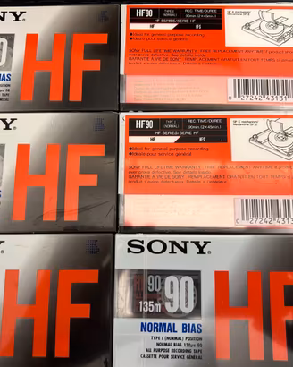 6 Audio cassette sony HF 90