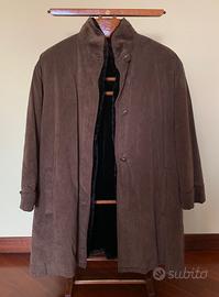 Cappotto donna alcantara con interno in pelliccia