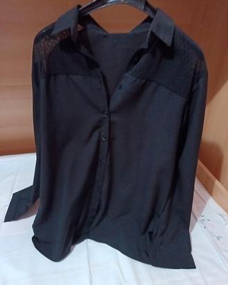 camicia donna nera