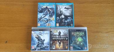 Lotto 5 Giochi PS3 e Wii U Bayonetta 2/Bioshock