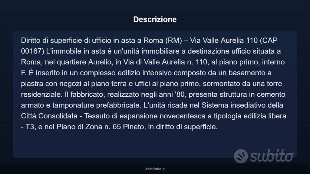 Immobile in asta di 351 m² con più di 5 locali a R - Vista 3