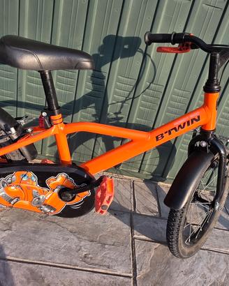 Bicicletta Btwin 3-6 anni robot 500 con rotelle