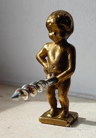 Cavatappi Vintage Manneken-Pis - Bronzo e Ferro
