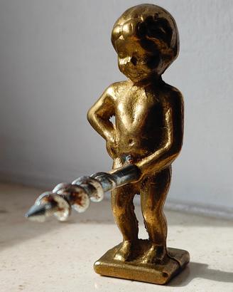 Cavatappi Vintage Manneken-Pis - Bronzo e Ferro