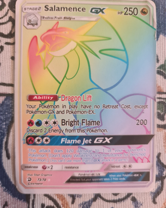 Carta Pokemon Salamence GX - Stage 2