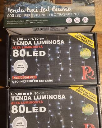 Tende luminose come da foto.