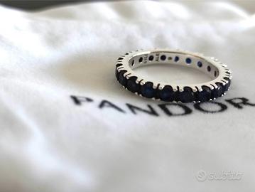 PANDORA Anello Mis 56 Fascia Scintillante Blu