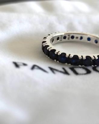 PANDORA Anello Mis 56 Fascia Scintillante Blu