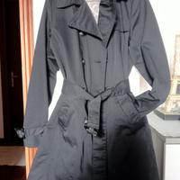 trench lungo nero camaieu