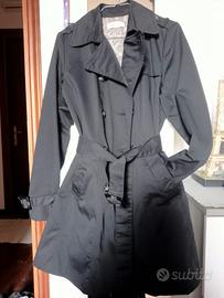 trench lungo nero camaieu