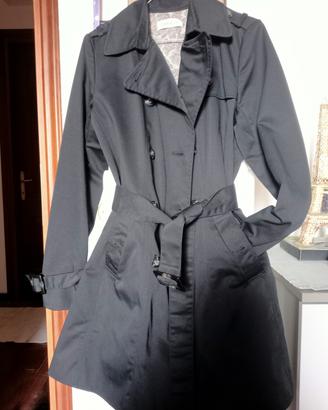 trench lungo nero camaieu