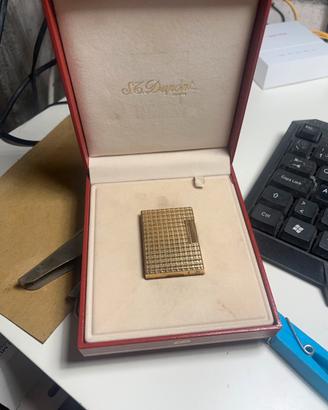 Accendino Dupont placcato oro full set