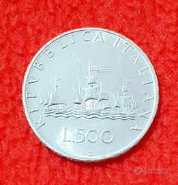 500 lire caravelle argento 1966 spl