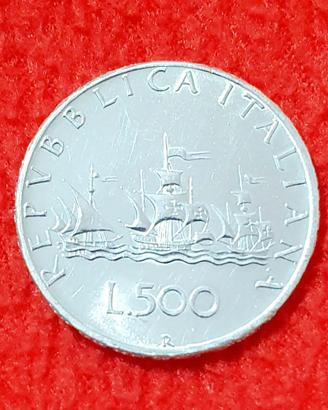 500 lire caravelle argento 1966 spl