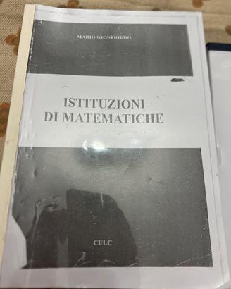 Istituzioni di Matematiche- Esercitazioni di Mate