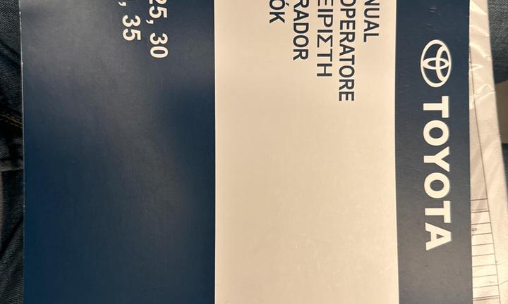 Manuale operatore Muletto Toyota 8FBMT35