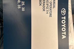 Manuale operatore Muletto Toyota 8FBMT35