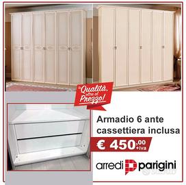 -Armadio 6 ante battenti - Classico
