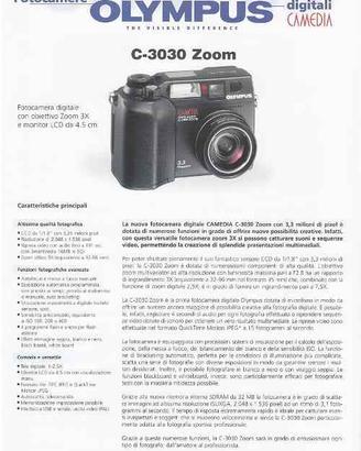 Depliant OLYMPUS CAMEDIA VINTAGE