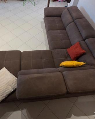 Splendido Divano Angolare Marrone/Tortora (280x240