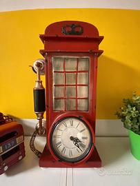 Orologio cabina telefonica inglese London 