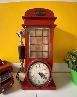 Orologio cabina telefonica inglese London 