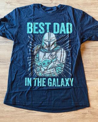 T-shirt "Star Wars Mandalorian " blu taglia L