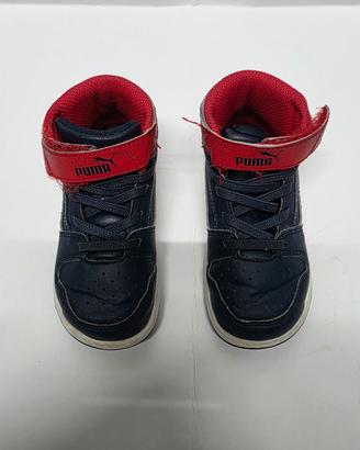 Scarpe Puma Bambino Blu Rosse