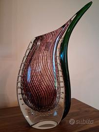 Vaso Rosenthal vetro sommerso "Goccia di rugiada"